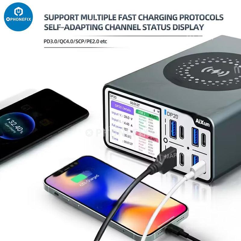 Aixun DP20 Desktop Smart Fast Charger For iPhone Android Tablet - Image 2