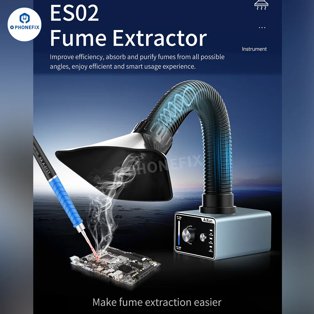 AIXUN ES02 Fume Extractor Phone PCB Soldering Smoke Absorber - Image 2