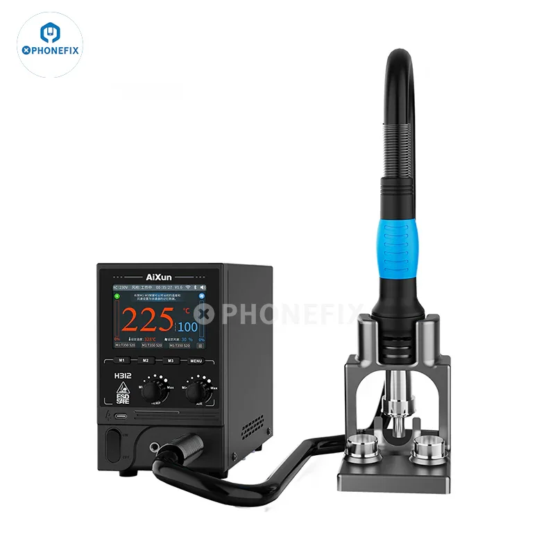 AiXun H312 1400W Smart Hot Air Gun Internet BGA Rework Station - Image 4
