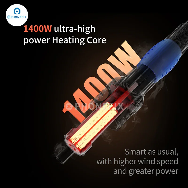 AiXun H312 1400W Smart Hot Air Gun Internet BGA Rework Station - Image 8