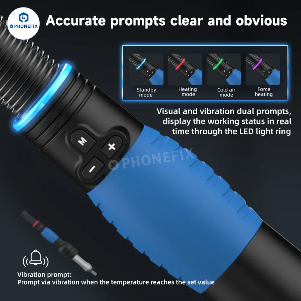 AIXUN H414D 1400W Dual Channel Hot Air Rework Station - Image 9