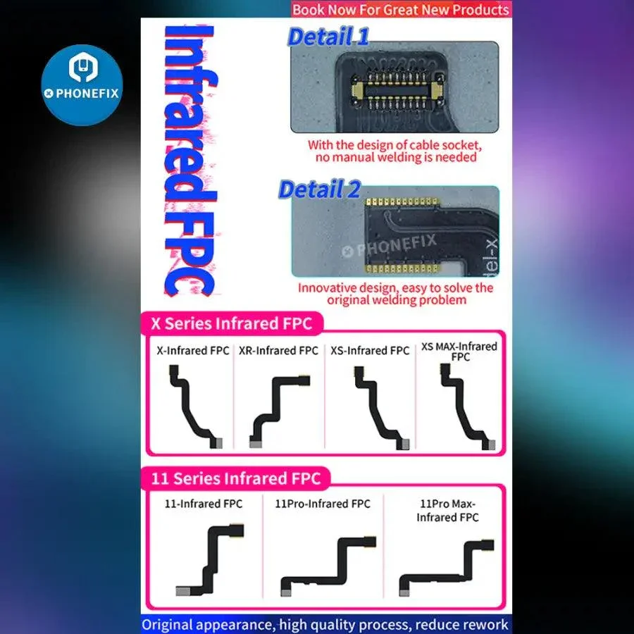 Aixun InFrared FPC Flex Cable For iPhone X-13 Pro Max Face ID Repair - Image 2