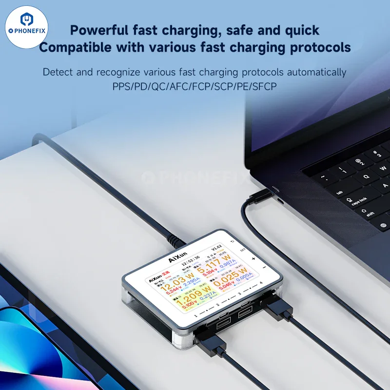 AiXun PF26 Smart Fast Charger Multi-channel 8 Ports Charging Station - Image 6