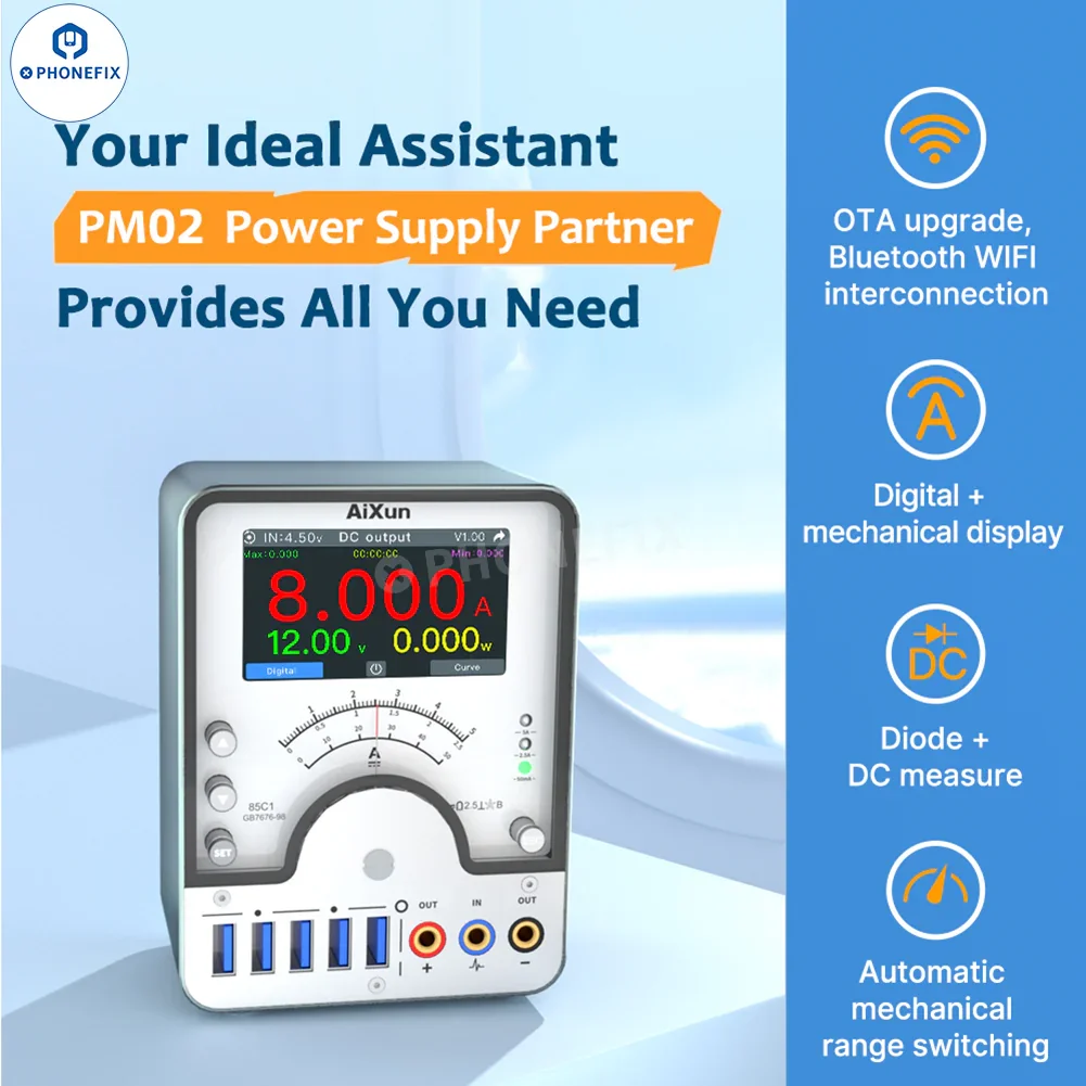AiXun PM02 Smart DC Power Supply Partner For iPhone Android - Image 3