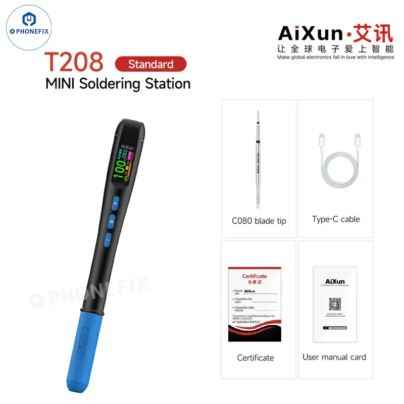 AiXun T208 Mini Soldering Iron Station for Phone PCB Repair - Image 9