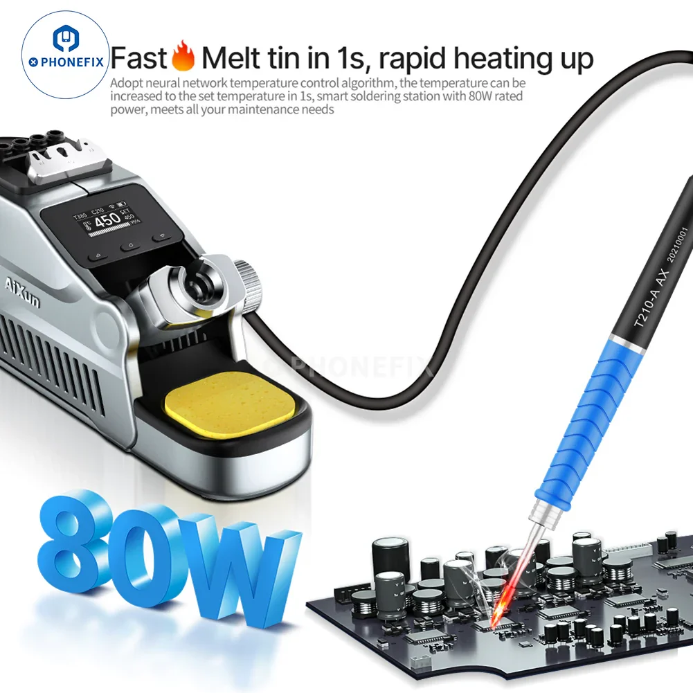 AIXUN T380 Portable Soldering Station Supports C210 C115 Iron Tips - Image 2
