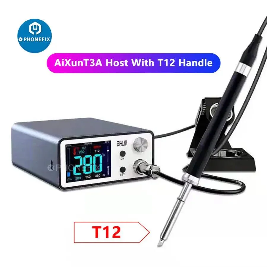 AiXun T3A 200W Smart Soldering Station With T245 T12 Handles - Image 8