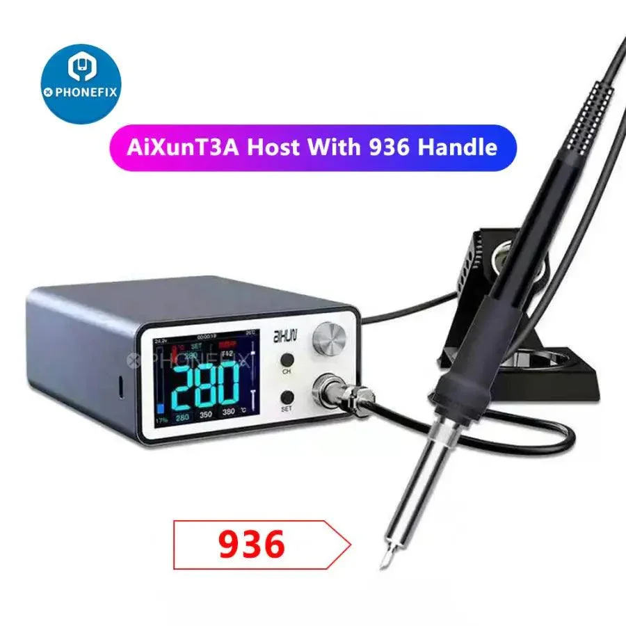 AiXun T3A 200W Smart Soldering Station With T245 T12 Handles - Image 9