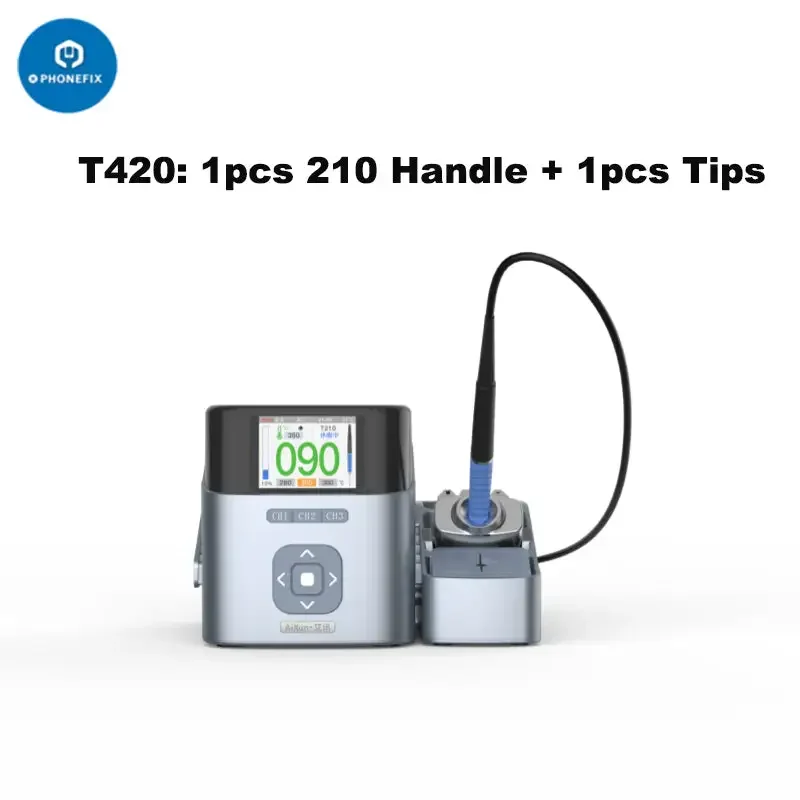 AIXUN T420D Dual Channel Soldering Station With T245 T210 T115 Handle - Image 6