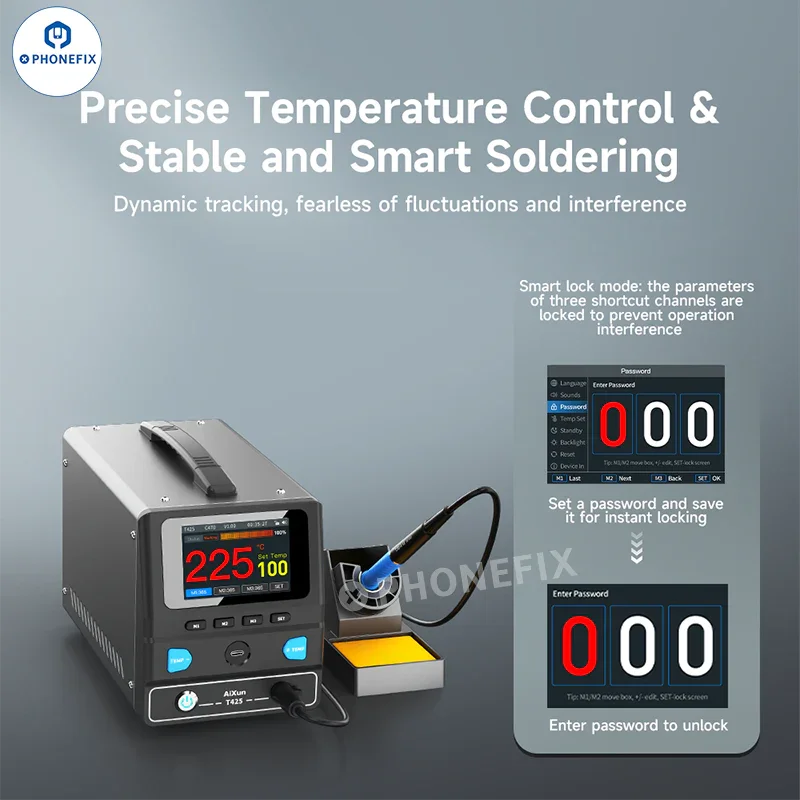 AIXUN T425 250W Intelligent Soldering Station for Mobile Repair - Image 2