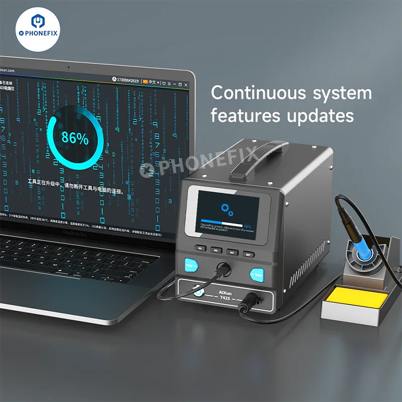 AIXUN T425 250W Intelligent Soldering Station for Mobile Repair - Image 3