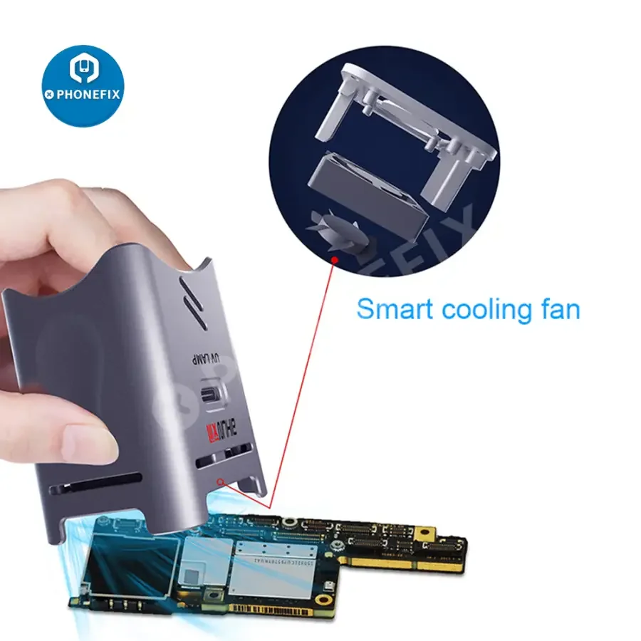Aixun UV Curing Lamp With Fan Green Oil UV Glue Curing Tool - Image 5