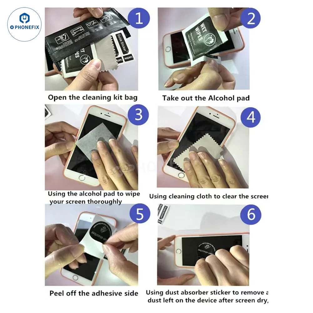 Alcohol Wet Dry Wipes Pack for Phone Screen Camera Lens Cleaning - Image 5