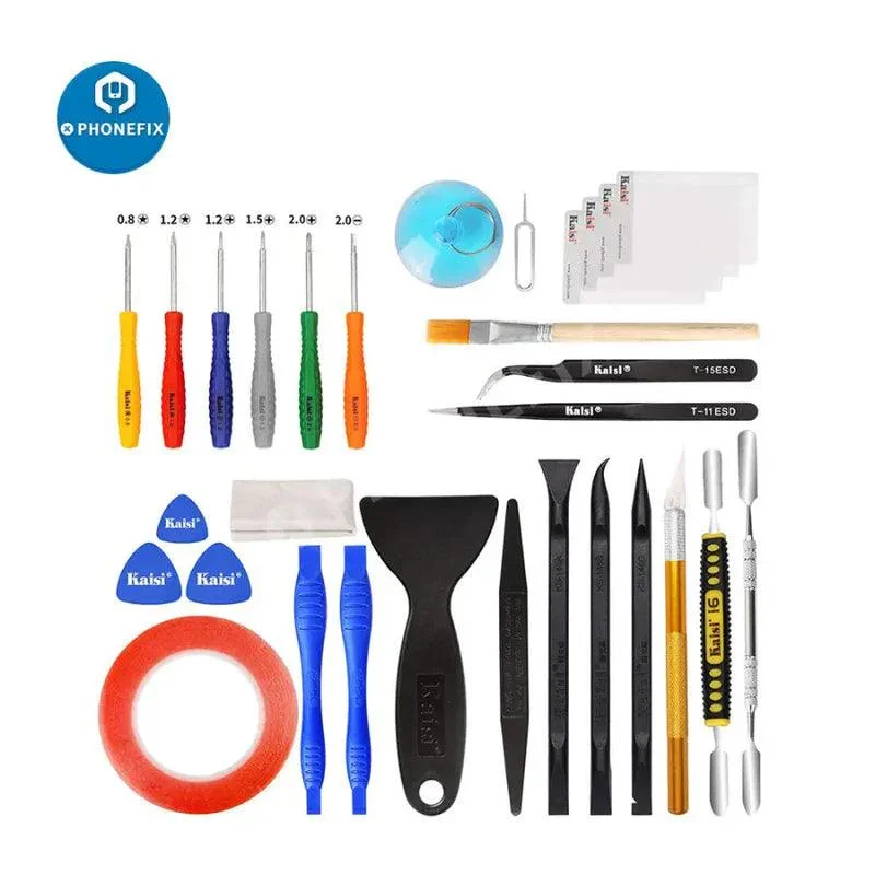 All In 1 Professional Cleaning Opening Pry Set Phone Repair Toolkit - Image 7