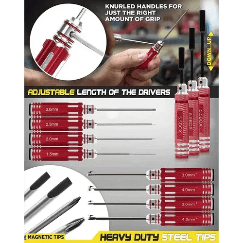 All in 1 Professional Drone Repair Tool Kit Precision Screwdriver Set - Image 5