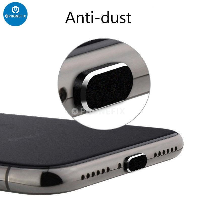 Aluminum alloy Anti Dust Plug iPhone USB Charging Port Dustproof Cap - Image 2