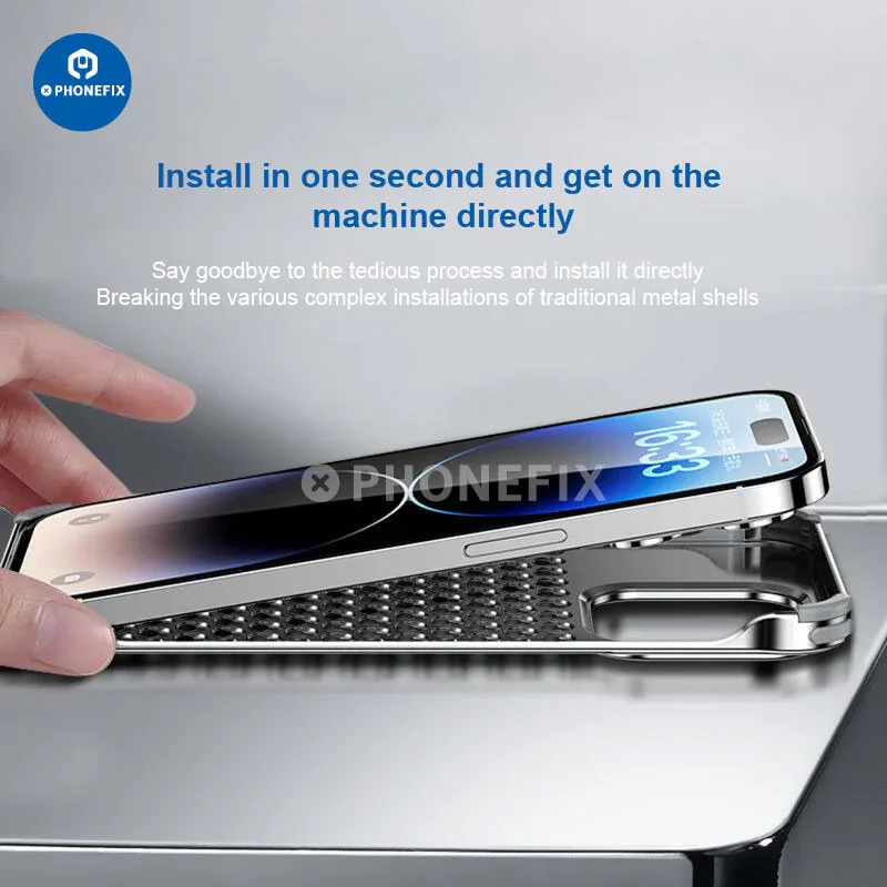 Aluminum Alloy Heat Dissipation Phone Case For iPhone 14 15 Series - Image 3