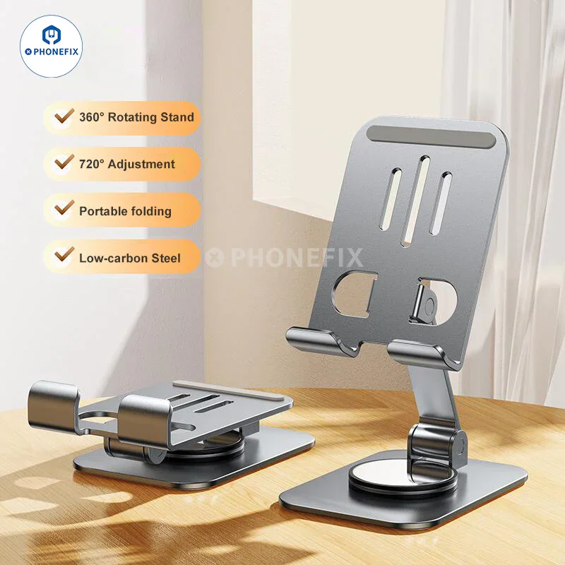 Aluminum Alloy Rotating Bracket Phone Tablet Adjustable Holder - Image 3