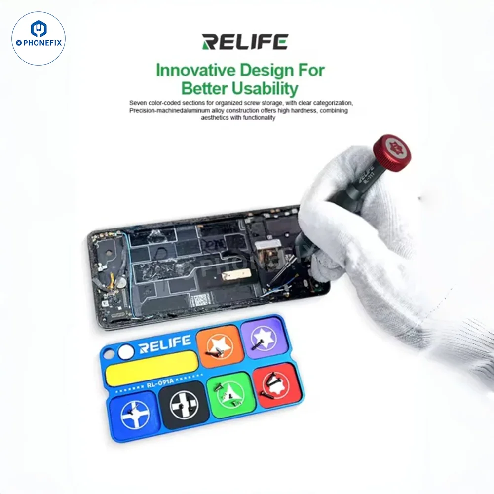 Aluminum Alloy Screw Magnetic Storage Tray Mat for Phone Repair - Image 5