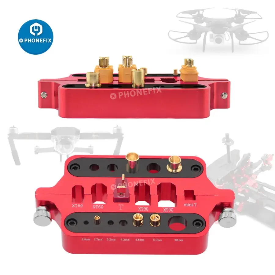 Aluminum Soldering Jig RC Tool For XT60/90 Deans Banana Plug Connector - Image 2