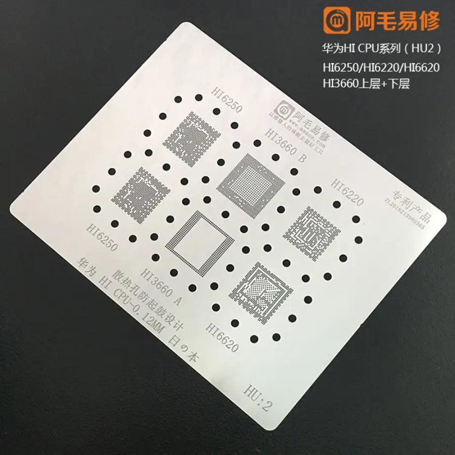 Amaoe BGA Reballing Stencil  For Huawei CPU HU:1-4 - Image 3
