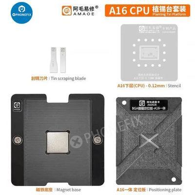 AMAOE A8-A19 Pro CPU Reballing Platform With Stencil for iPhone 8-17 - Image 14