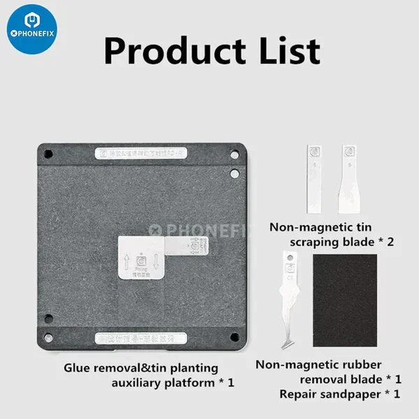 AMAOE A8-A19 Pro CPU Reballing Platform With Stencil for iPhone 8-17 - Image 7
