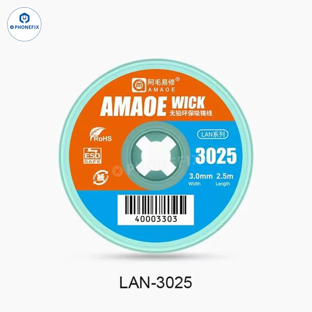 Amaoe BGA Desoldering Solder Wick PCB Tin Solder Sucking Wire - Image 10