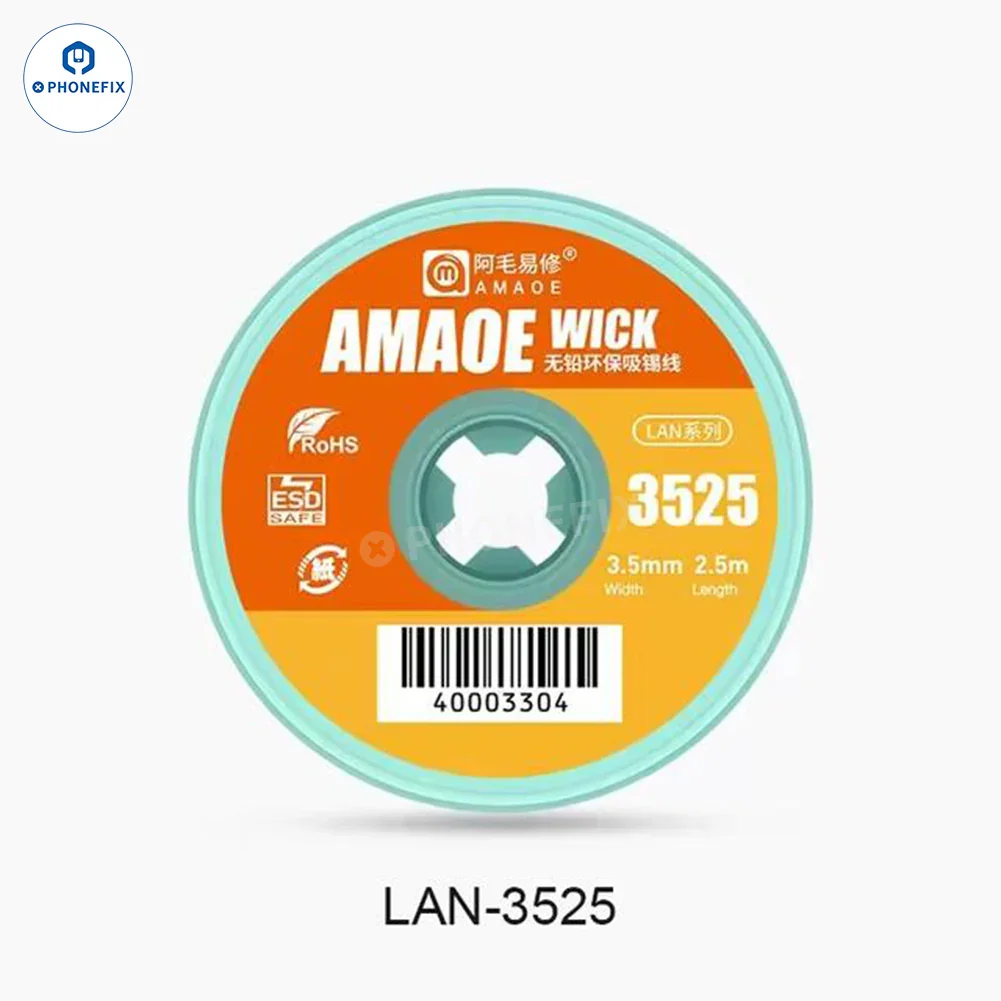 Amaoe BGA Desoldering Solder Wick PCB Tin Solder Sucking Wire - Image 11