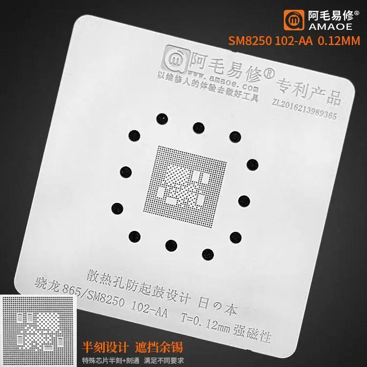 Amaoe BGA Reballing Stencil For SDM439 SM8250 CPU Bottom - Image 4