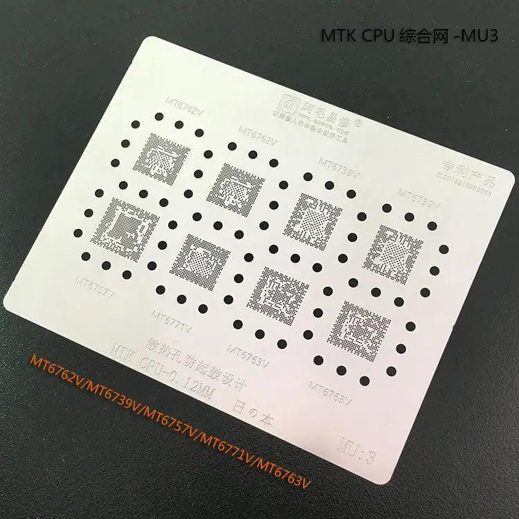 AMAOE BGA Reballing Stencil MTK CPU MU:1-MU:5 Steel Mesh - Image 5