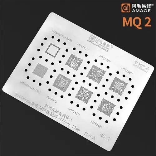 Amaoe BGA Reballing Stencil Qualcomm MTK CPU MQ:1-MQ:6 - Image 3