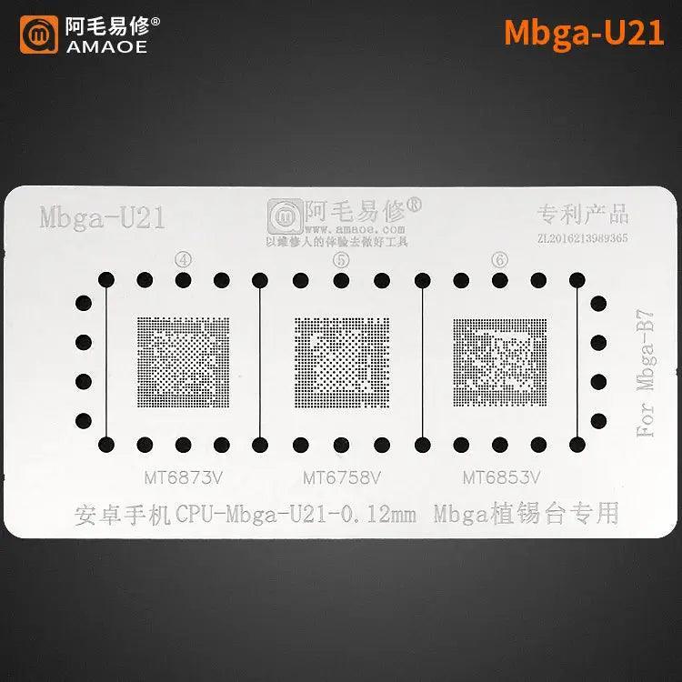 Amaoe BGA Reballing Stencil Template  For CPU MBGA - Image 17