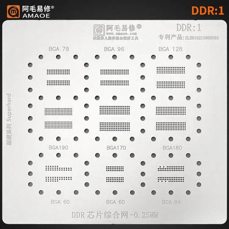 Amaoe BGA reballing Stencil Template for DDR memory chips - Image 3