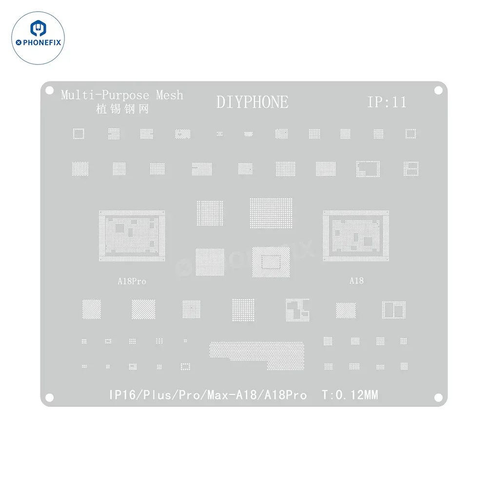 Amaoe BGA Reballing Stencil With CPU Position For iPhone A8-A19 - Image 18