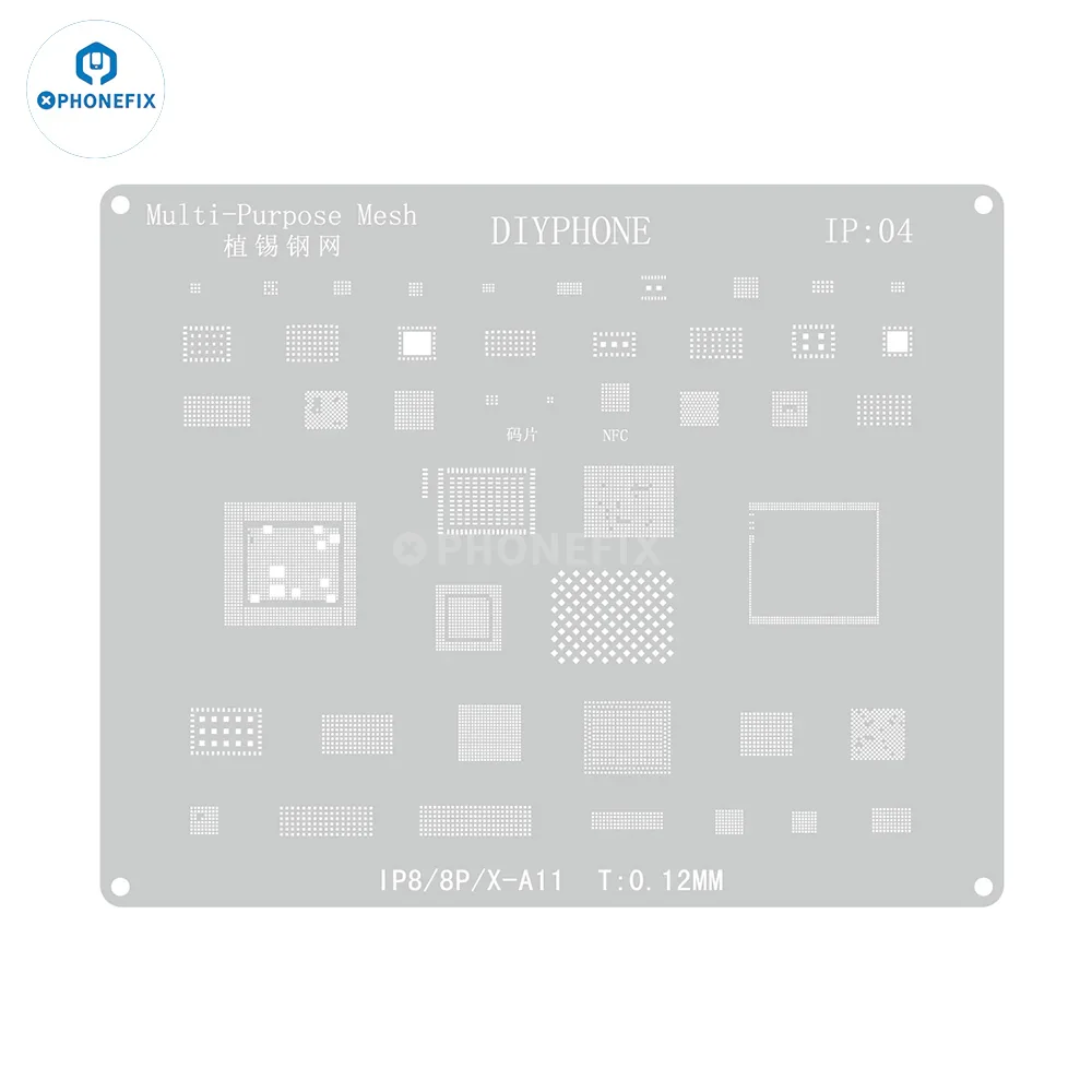 Amaoe BGA Reballing Stencil With CPU Position For iPhone A8-A19 - Image 22