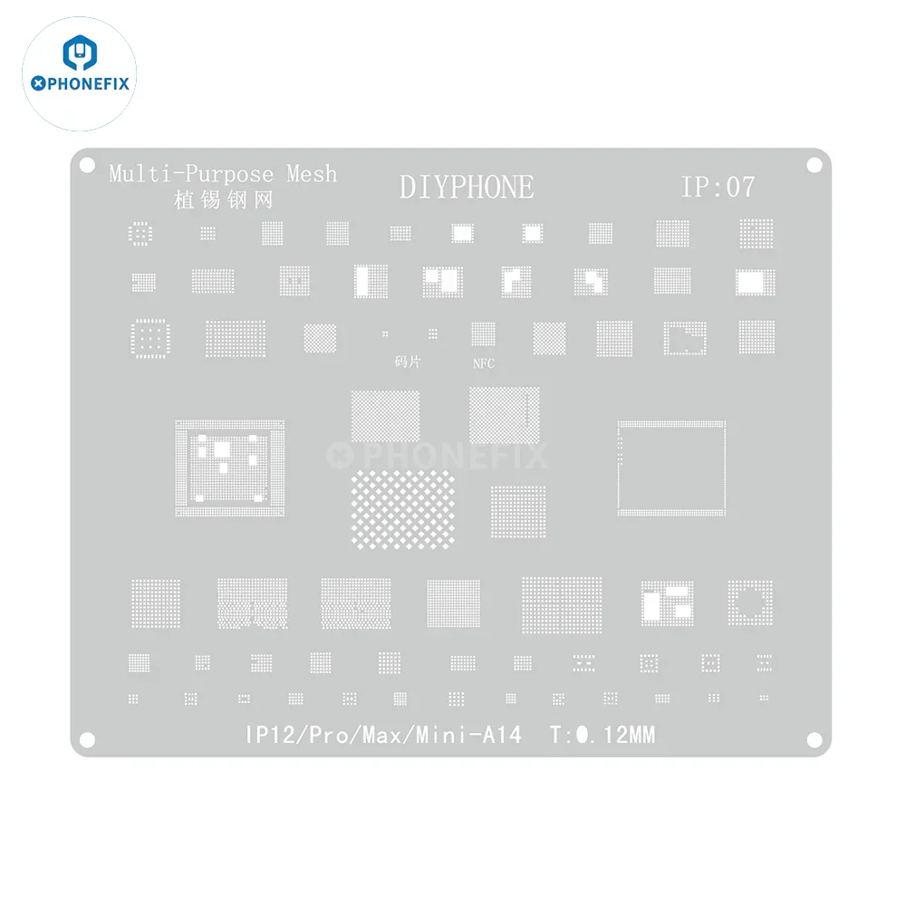 Amaoe BGA Reballing Stencil With CPU Position For iPhone A8-A19 - Image 25