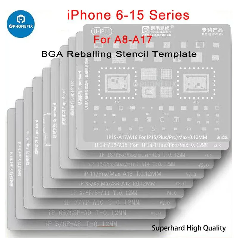 Amaoe BGA Reballing Stencil With CPU Position For iPhone A8-A19 - Image 7