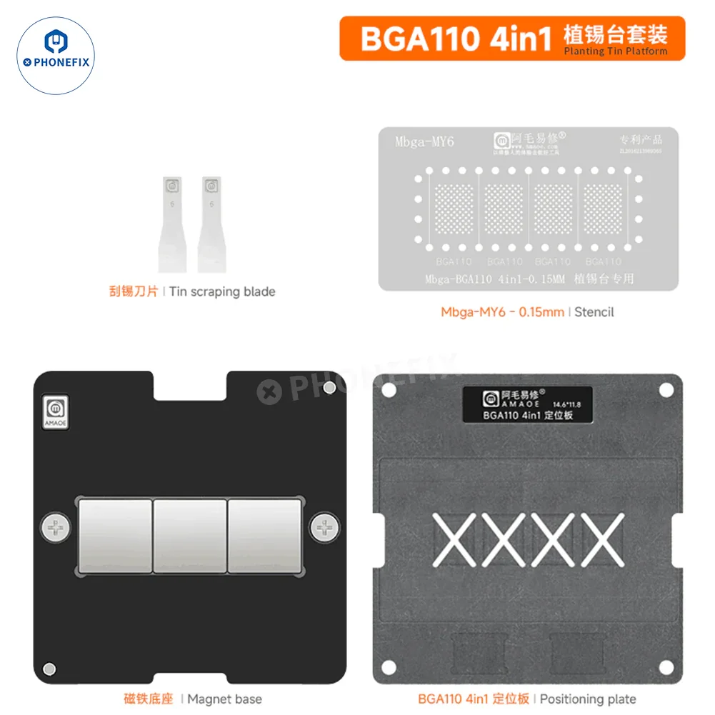 AMAOE BGA110 BGA315 Nand Chip BGA Reballing Platform - Image 2