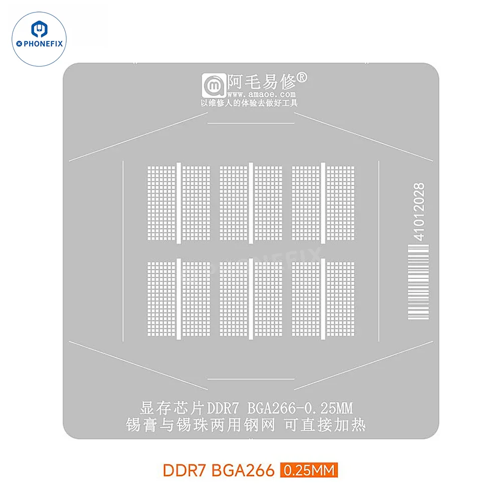 AMAOE BGA253 BGA190 Reballing Stencils for DDR LPDDR3 video memory chips - Image 17