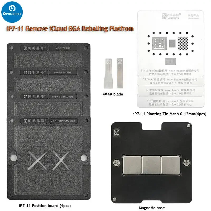 AMAOE CNC Motherboard Swap Reballing Platform For iPhone 7-16PM - Image 4