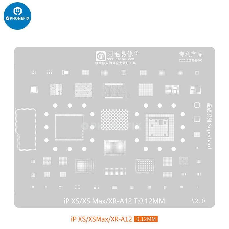 Amaoe CPU IC BGA Reballing Stencils Kit For iPhone PCB Board - Image 15