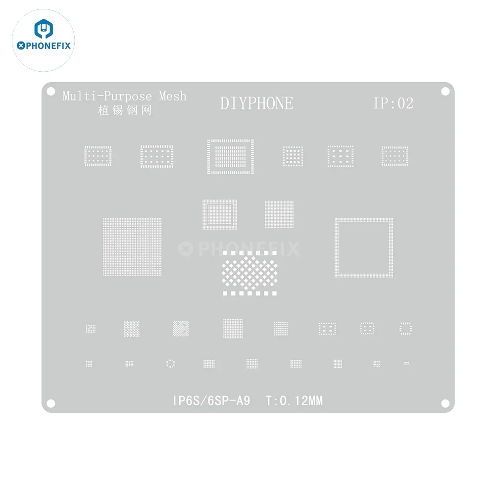 Amaoe CPU IC BGA Reballing Stencils Kit For iPhone PCB Board - Image 18