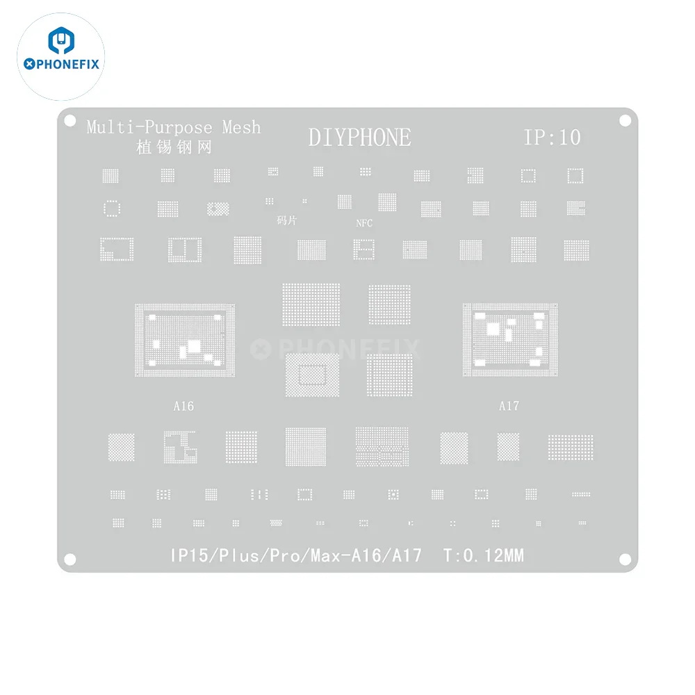 Amaoe CPU IC BGA Reballing Stencils Kit For iPhone PCB Board - Image 27