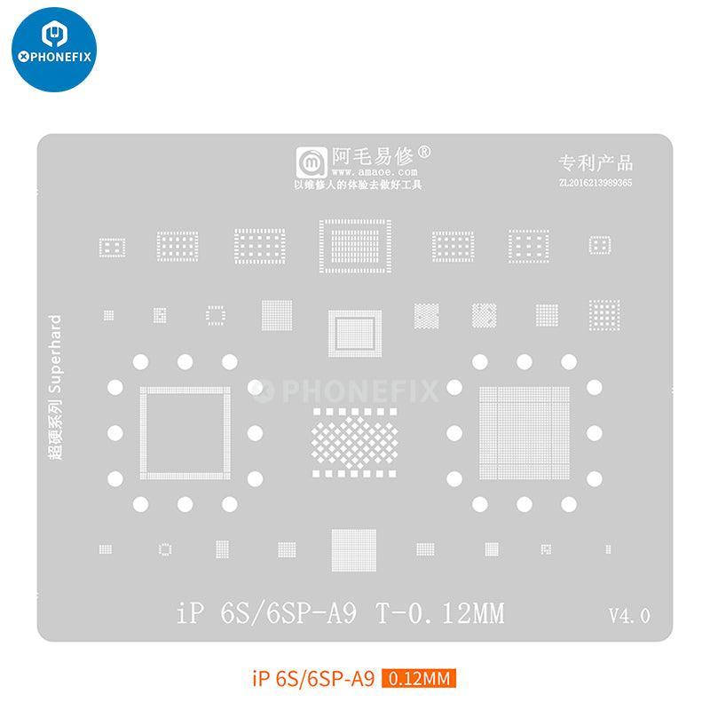 Amaoe CPU IC BGA Reballing Stencils Kit For iPhone PCB Board - Image 9