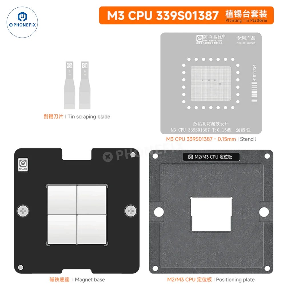 AMAOE CPU Tin Planting Platform For MacBook M1/M2/M3 Pro - Image 21