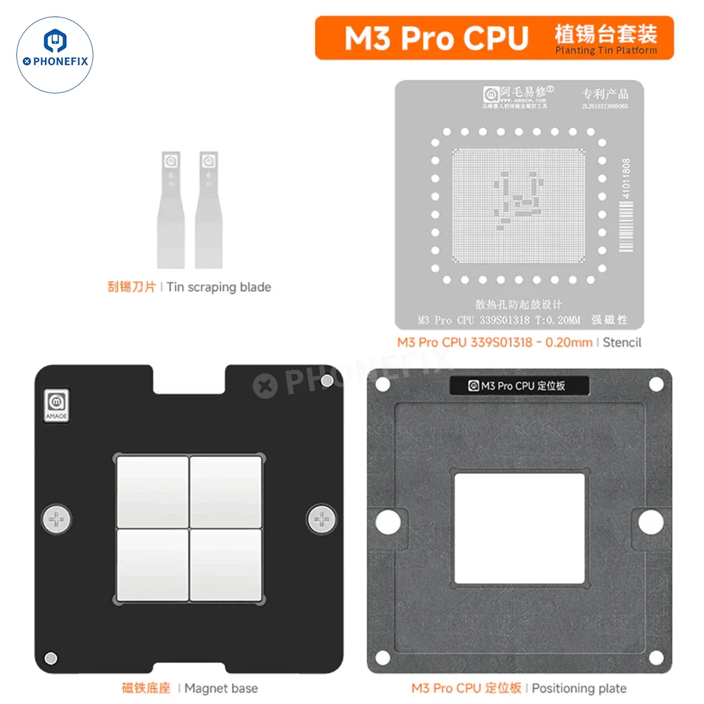 AMAOE CPU Tin Planting Platform For MacBook M1/M2/M3 Pro - Image 3