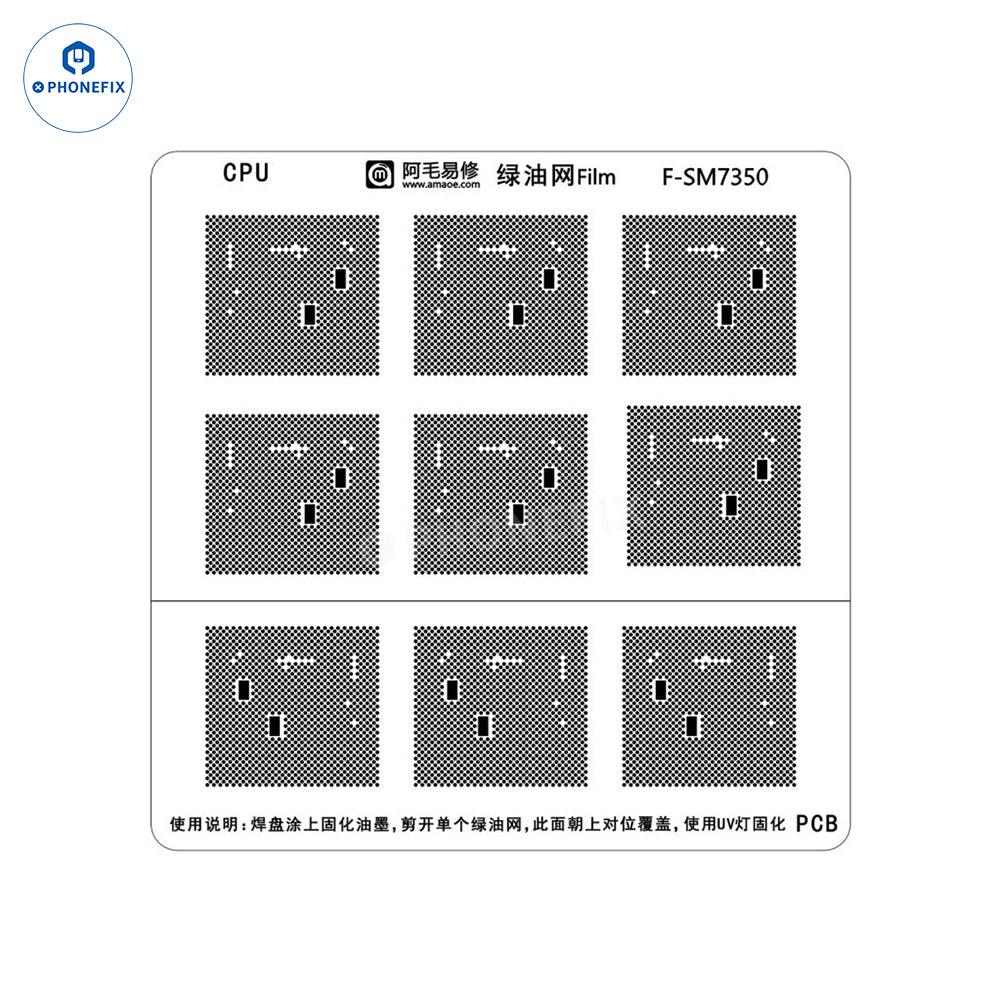 AMAOE Green Oil Network Film for iphone A10-A17 CPU BGA Reballing - Image 52
