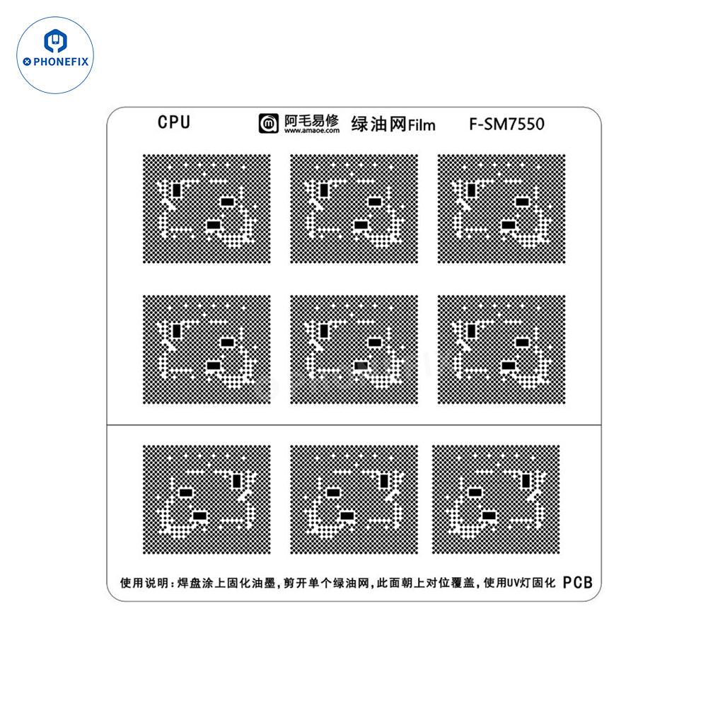 AMAOE Green Oil Network Film for iphone A10-A17 CPU BGA Reballing - Image 53