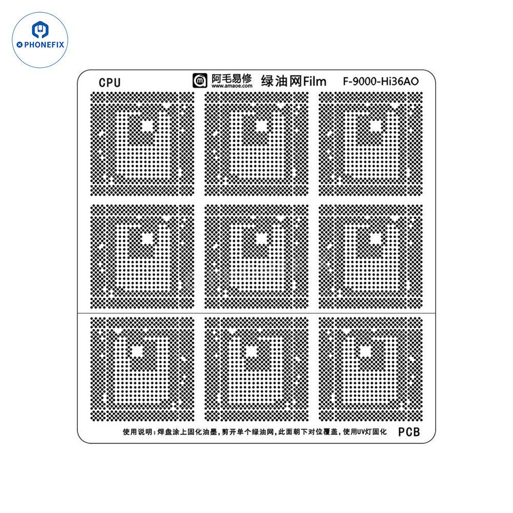 AMAOE Green Oil Network Film for iphone A10-A17 CPU BGA Reballing - Image 8
